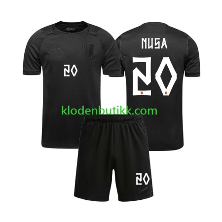 Norge Antonio Nusa 20 World Cup 2026 Barn Borte Fotballdrakt Kortermet Norge Antonio Nusa 20 World Cup 2026 Barn Borte Fotballdrakt Kortermet